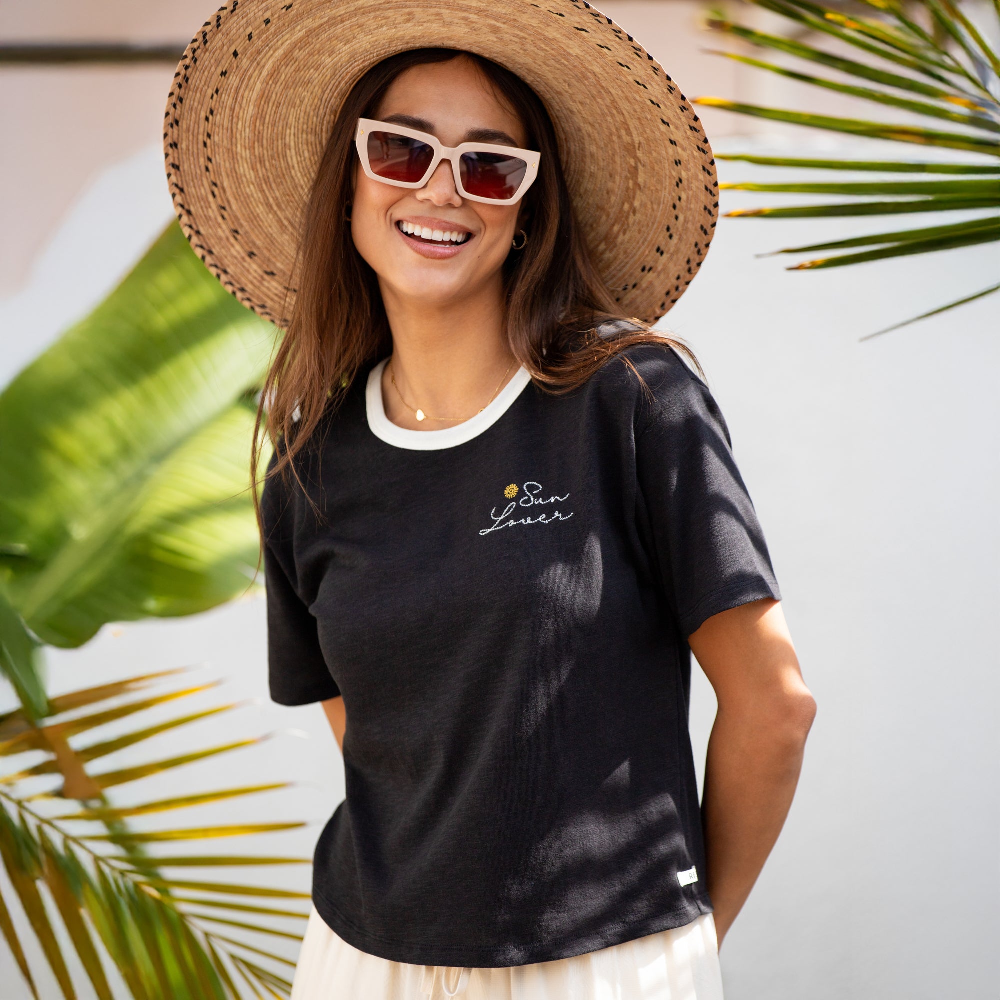 Alternative view of Sun Lover Ringer Tee